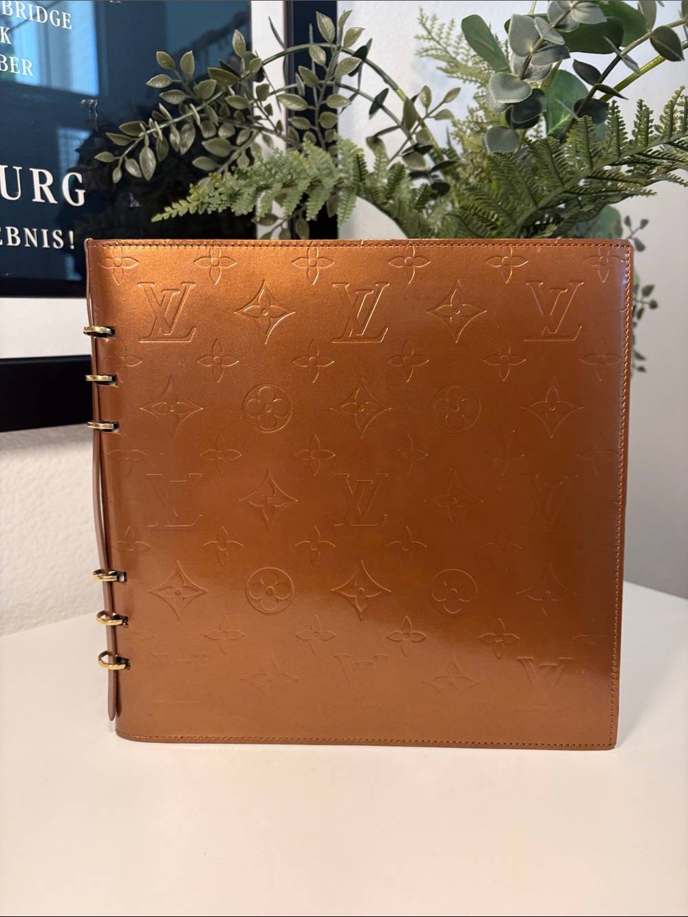 RARE Louis Vuitton Monogram Vernis “Vendredi” Note/Sketch Book W/Paper